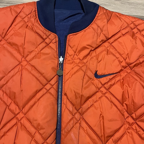 VINTAGE NIKE 90s BOMBER JACKET 2in1 BIG SWOOSH SIZE XXL 2XL - Picture 3 of 7